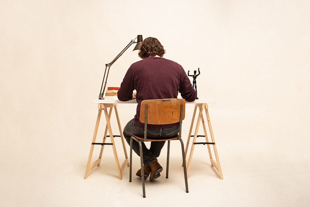 dutch writer at desk